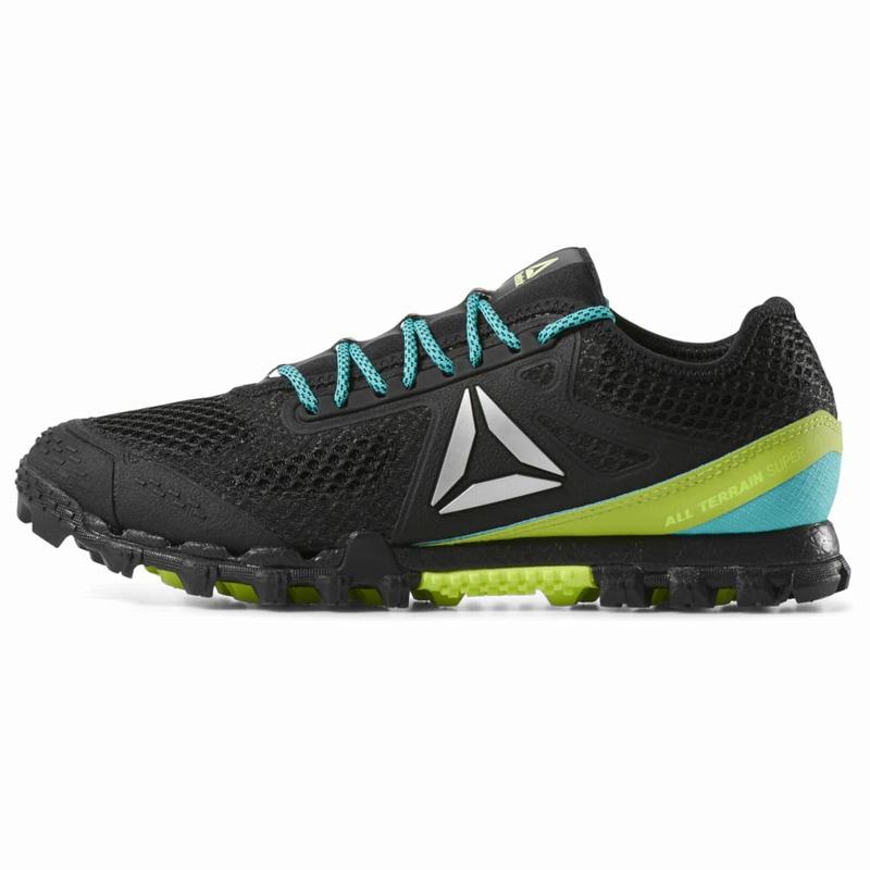Adidasi Alergare Reebok At Super 3.0 Stealth Dama Negrii/Turcoaz/Verzi Deschis Romania EH2416XS
